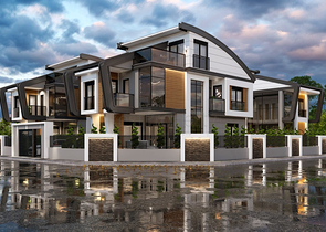 Виллы планировки 4+2 и 6+2 в районе Дошемеалты - Анталия 