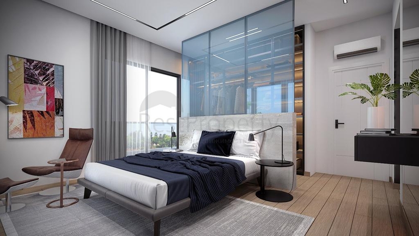 Трехэтажная вилла планировки 5+1 в районе Дошемеалты - Анталия 