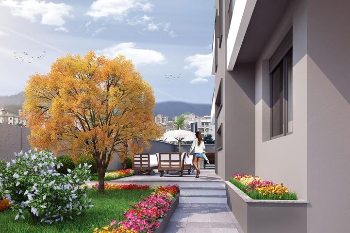 Трехэтажная вилла планировки 5+1 в районе Дошемеалты - Анталия 