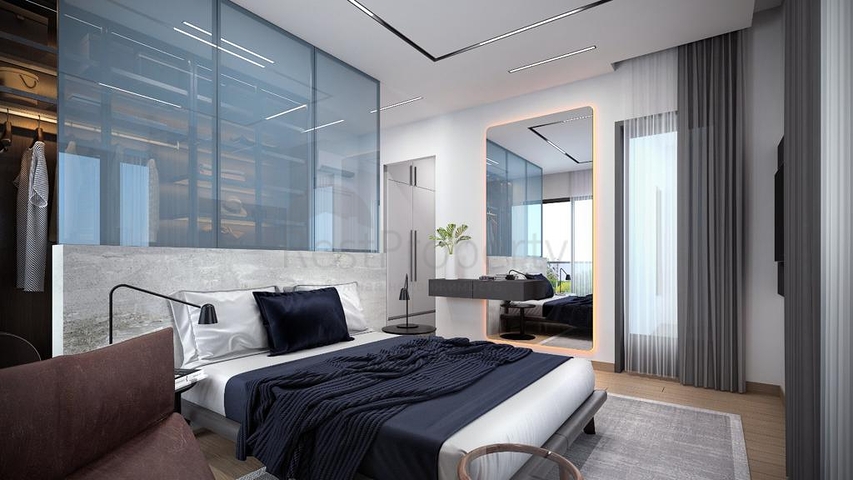 Трехэтажная вилла планировки 5+1 в районе Дошемеалты - Анталия 