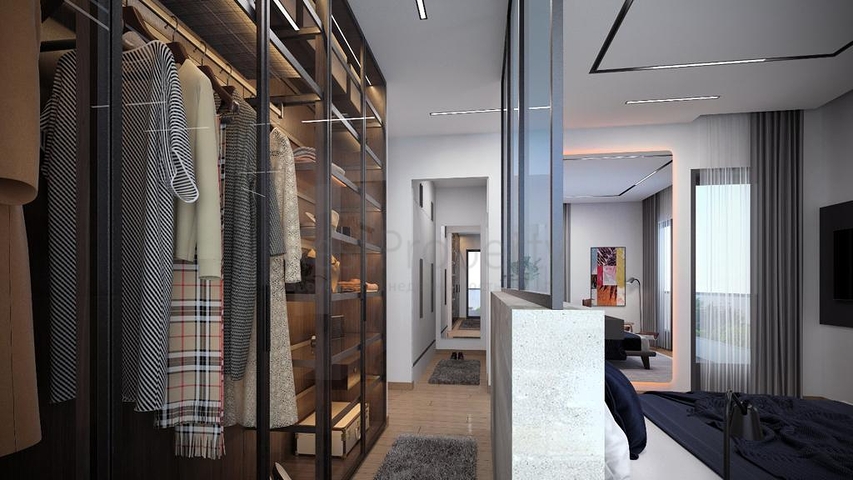 Трехэтажная вилла планировки 5+1 в районе Дошемеалты - Анталия 