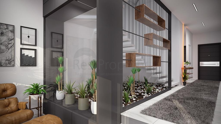 Трехэтажная вилла планировки 5+1 в районе Дошемеалты - Анталия 