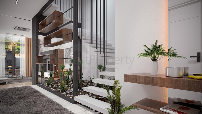 Трехэтажная вилла планировки 5+1 в районе Дошемеалты - Анталия 