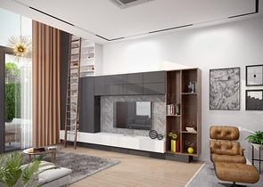 Трехэтажная вилла планировки 5+1 в районе Дошемеалты - Анталия 