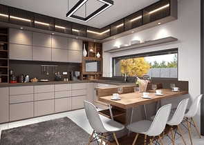 Трехэтажная вилла планировки 5+1 в районе Дошемеалты - Анталия 