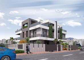 Трехэтажная вилла планировки 5+1 в районе Дошемеалты - Анталия 