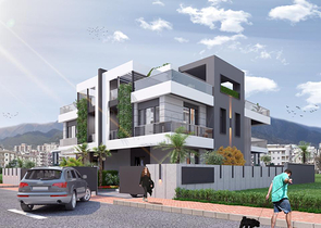 Трехэтажная вилла планировки 5+1 в районе Дошемеалты - Анталия 