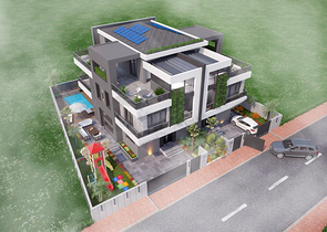 Трехэтажная вилла планировки 5+1 в районе Дошемеалты - Анталия 