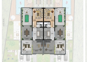 Трехэтажная вилла планировки 5+1 в районе Дошемеалты - Анталия 