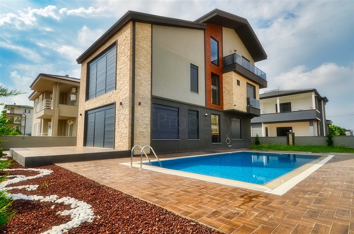 Вилла без мебели планировки 5+1 в районе Дошемеалты - Анталия 