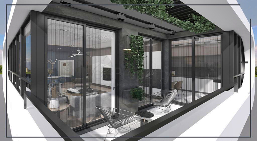 Квартиры планировки 2+1 и 3+1 в микрорайоне Ешильбахче - Анталья