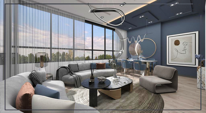 Квартиры планировки 2+1 и 3+1 в микрорайоне Ешильбахче - Анталья