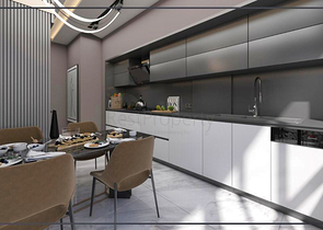 Квартиры планировки 2+1 и 3+1 в микрорайоне Ешильбахче - Анталья