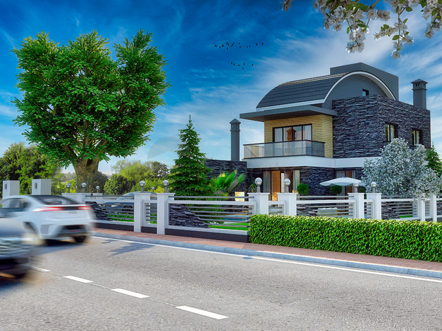 Вилла с бассейном планировки 5+1 в районе Белек - Анталия