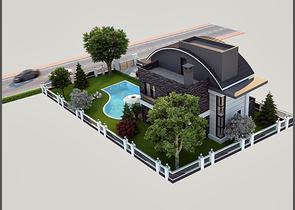 Вилла с бассейном планировки 5+1 в районе Белек - Анталия