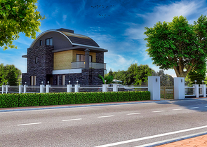 Вилла с бассейном планировки 5+1 в районе Белек - Анталия