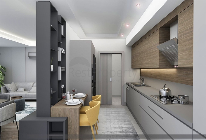 Квартиры планировки 2+1 , 4+1 и 5+1 в центре города Анталия 