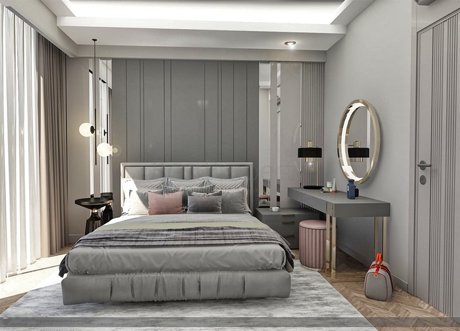 Квартиры планировки 2+1 , 4+1 и 5+1 в центре города Анталия 