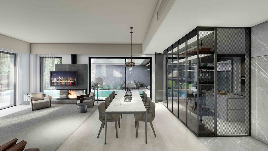 Вилла планировки 6+1 в районе Дошемеалты - Анталия 