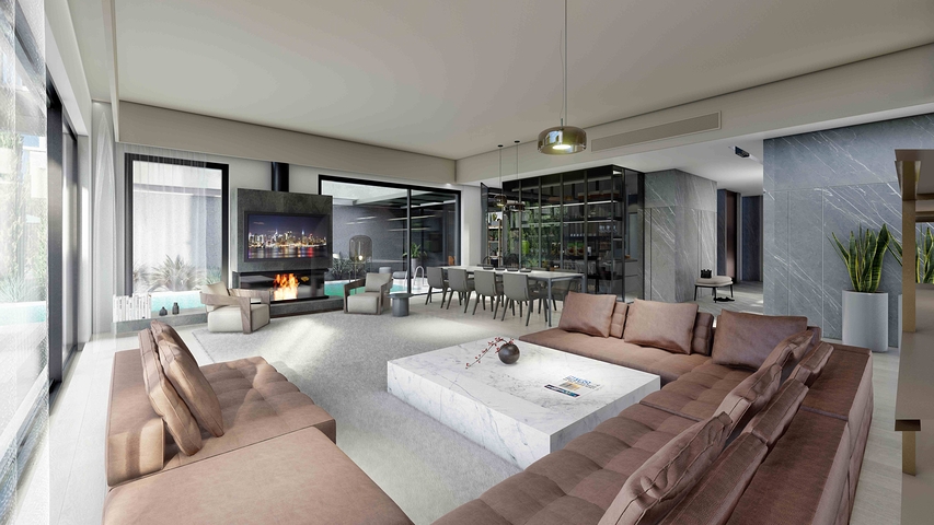 Вилла планировки 6+1 в районе Дошемеалты - Анталия 