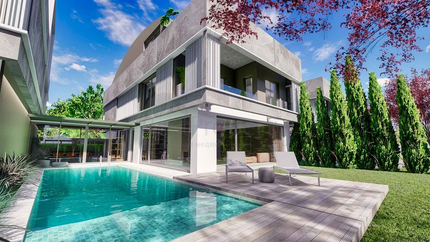 Вилла планировки 6+1 в районе Дошемеалты - Анталия 