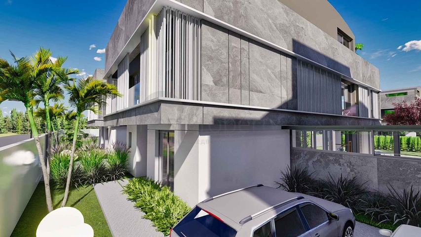 Вилла планировки 6+1 в районе Дошемеалты - Анталия 