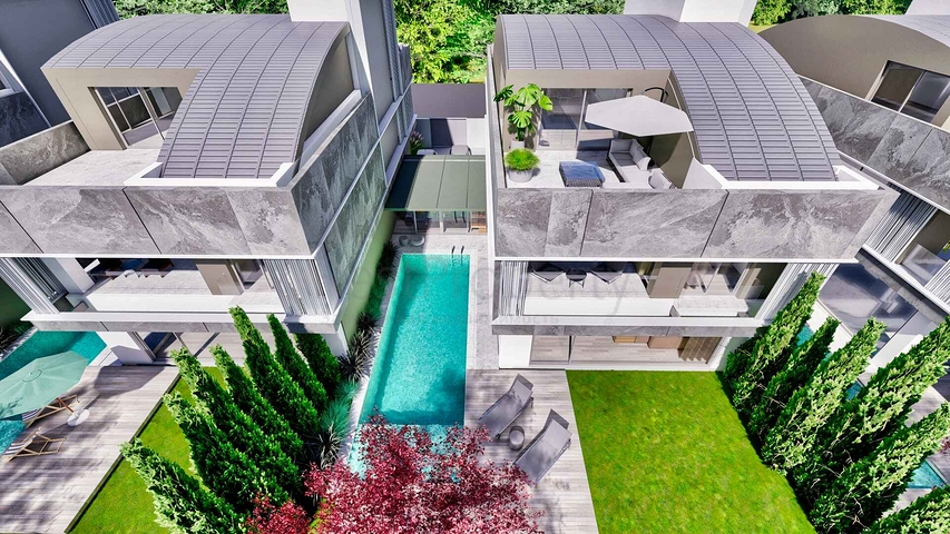 Вилла планировки 6+1 в районе Дошемеалты - Анталия 