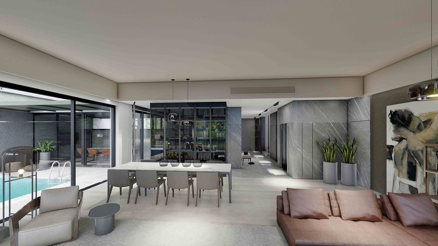 Вилла планировки 6+1 в районе Дошемеалты - Анталия 