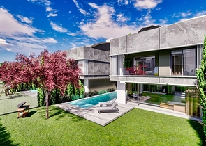 Вилла планировки 6+1 в районе Дошемеалты - Анталия 