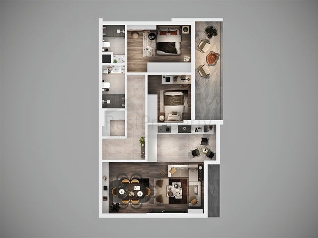 Строящийся инвестиционный проект в районе Алтынташ - Анталия 