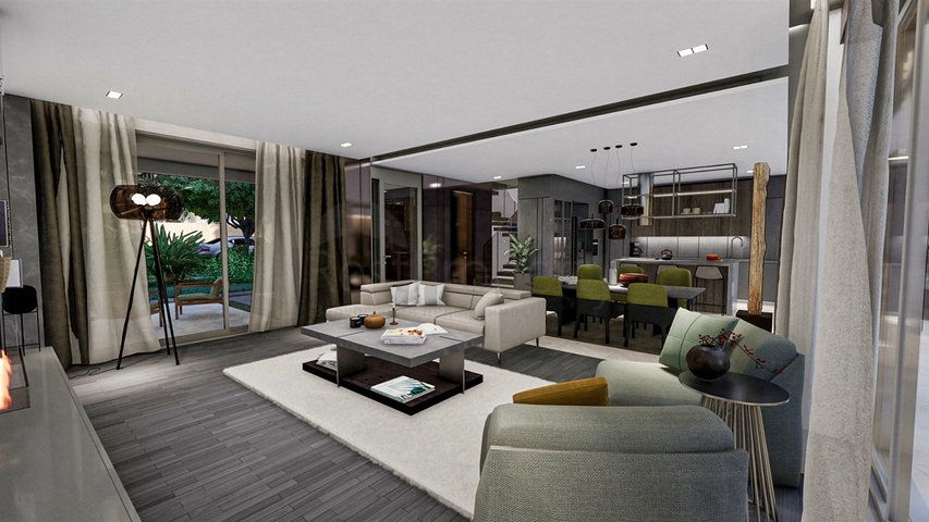 Виллы планировки 5+1 и 6+1 в районе Кепез - Анталия 