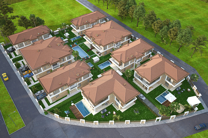 Виллы в престижном районе Дошемеалты - Анталия 