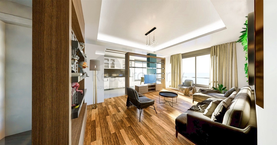 Квартиры планировки 1+1 , 2+1 и 4+1 дуплекс в центре города Анталия 