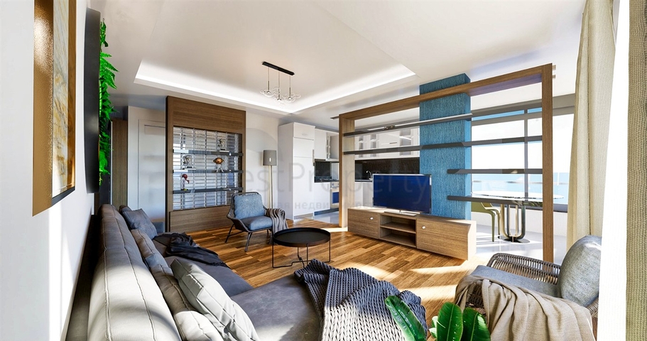 Квартиры планировки 1+1 , 2+1 и 4+1 дуплекс в центре города Анталия 