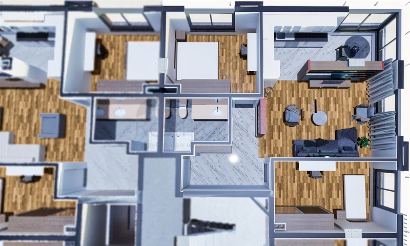 Квартиры планировки 1+1 , 2+1 и 4+1 дуплекс в центре города Анталия 