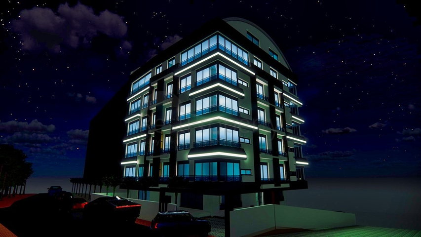 Квартиры планировки 1+1 , 2+1 и 4+1 дуплекс в центре города Анталия 