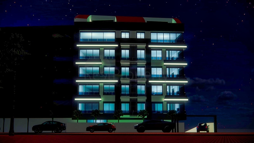 Квартиры планировки 1+1 , 2+1 и 4+1 дуплекс в центре города Анталия 