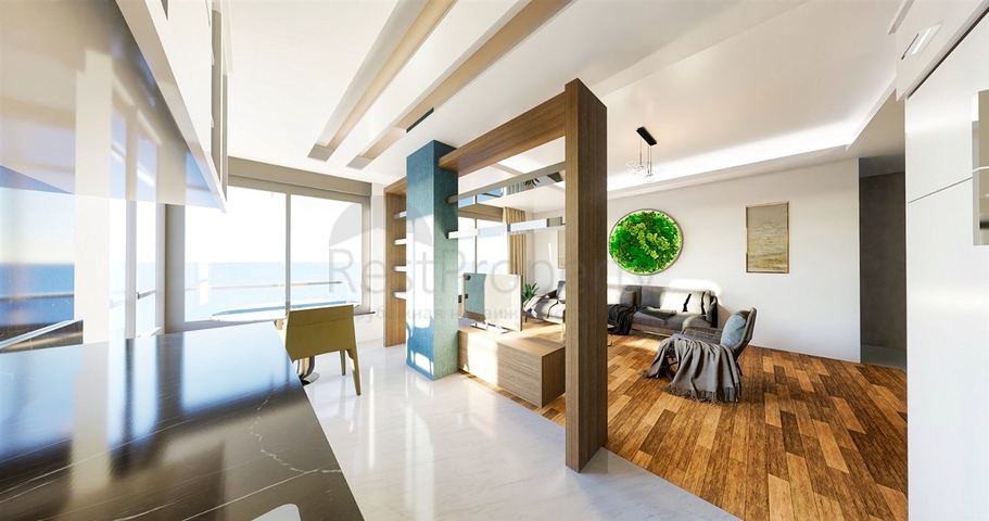 Квартиры планировки 1+1 , 2+1 и 4+1 дуплекс в центре города Анталия 