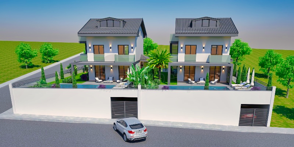 Вилла 3+1 в районе Фетхие