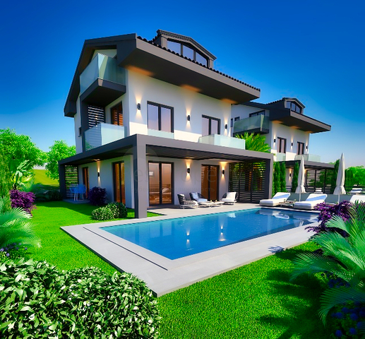 Вилла 3+1 в районе Фетхие