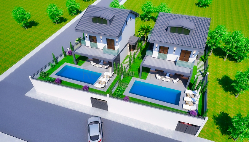 Вилла 3+1 в районе Фетхие