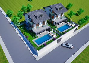 Вилла 3+1 в районе Фетхие