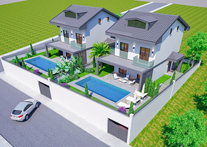 Вилла 3+1 в районе Фетхие