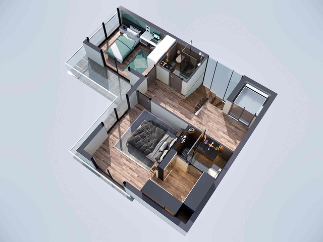 Виллы в комплексе , планировки 4+1 в районе Дошемеалты - Анталия 