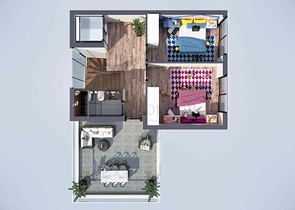 Виллы в комплексе , планировки 4+1 в районе Дошемеалты - Анталия 