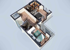 Виллы в комплексе , планировки 4+1 в районе Дошемеалты - Анталия 