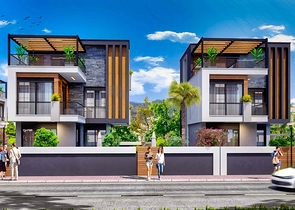 Виллы в комплексе , планировки 4+1 в районе Дошемеалты - Анталия 