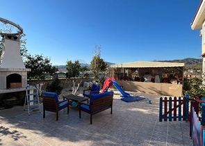 Вилла с видом на море планировки 4+1 в районе Фетхие 