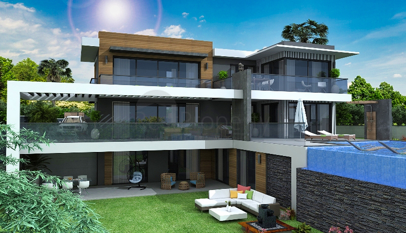 Новая вилла планировки 4+1 в районе Фетхие 