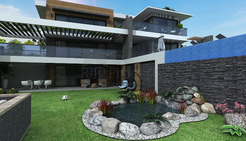 Новая вилла планировки 4+1 в районе Фетхие 